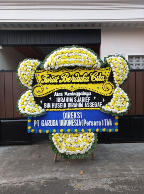 Papan Bunga Duka di Belitung Utara
