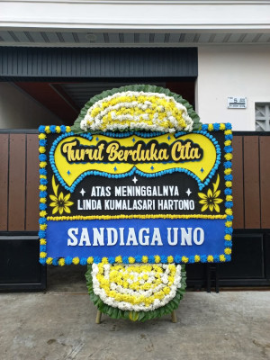 Papan Bunga Duka di Belitung Utara