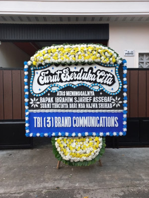 Papan Bunga Duka di Belitung Utara